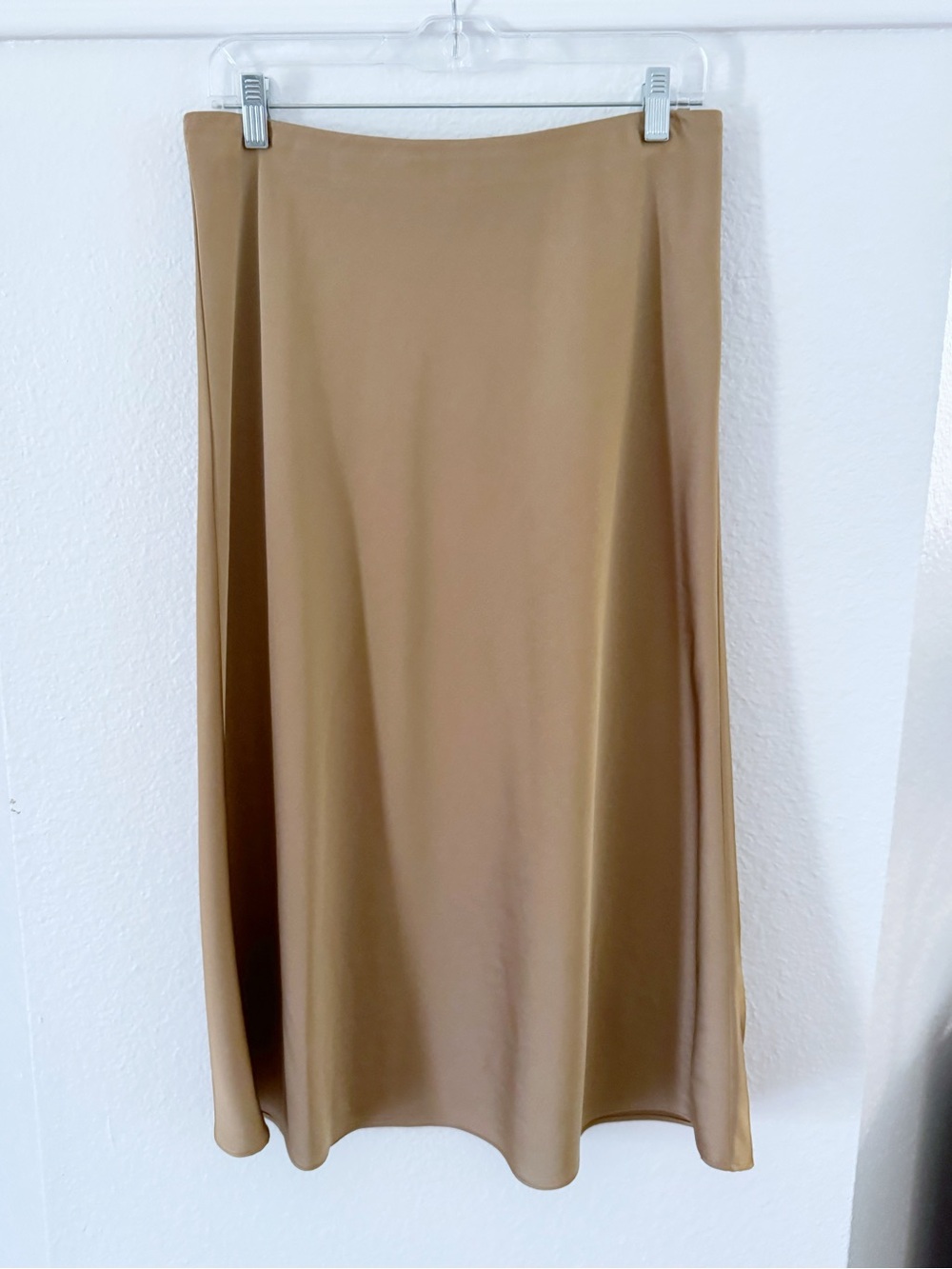 J. Crew Tan Slip Skirt SZ M